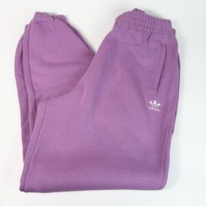 Adidas Women’s Essentials Loose Fit Purple Joggers #IY9642 - Size Large